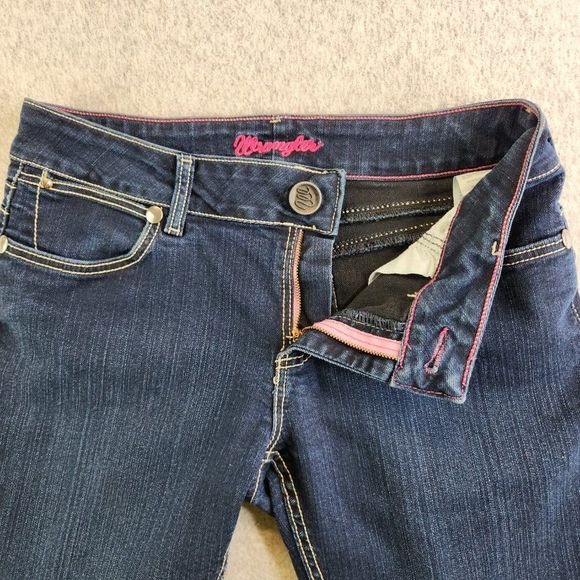 Wrangler Jeans Womens 8 Blue Booty Up Carolina Breakaway Bootcut Western Ranch - Picture 5 of 16